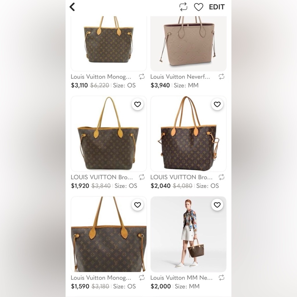 Louis Vuitton Neverfull Beige Monogram MM shoulder bag - Picture 16 of 16